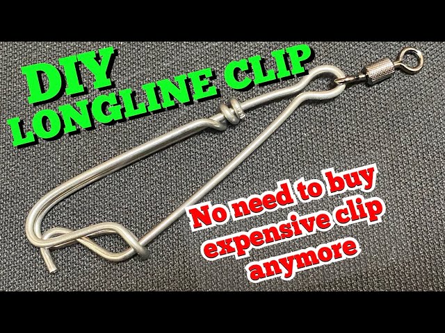 HOW TO MAKE FISHING CLIP  DIY LONGLINE FISHING SNAP 