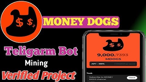 money_dogs Crypto Teligarm bot || New Teligarm project | Telegram Bot Mining 2024 lauch | Money Dogs