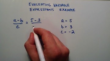 Evaluating Variable Expressions Example 1 , Intermediate Algebra , Lesson 22