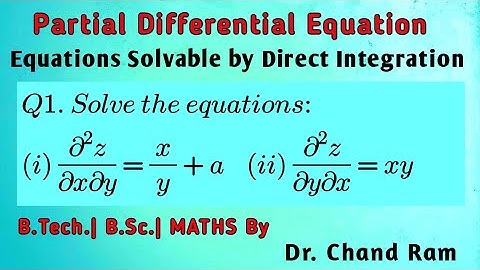 Question#1 on Equations Solvable by Direct Integration.