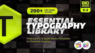 Essential Typography Graphic Pack | How to use this template in Final Cut