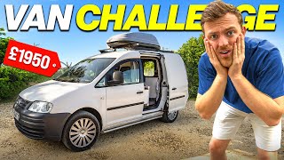 24hr Campervan Challenge in Tiny VW Caddy (it's so small)