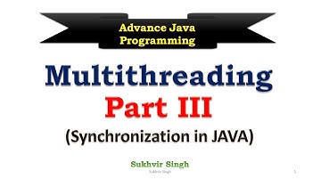 Synchronization in Java