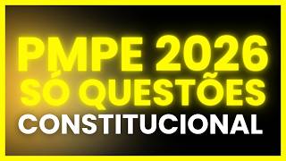 CONCURSO PMPE/CBMPE: RESOLUÇÃO DE QUESTÕES DE CONSTITUCIONAL com DANILO DE MENEZES