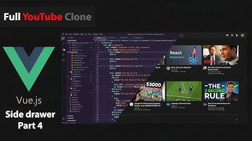 VueTube | YouTube Clone | Sidebar Component | Part 4