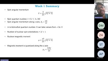 NPTEL- NMR Spectroscopy for Chemists and Biologists- Week 1- Problem solving session