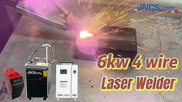 6kw handheld fiber laser welding machine with 4 wire feeding device 12mm carbon steel welding