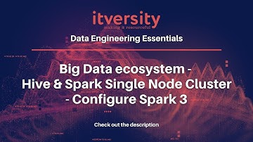 Big Data ecosystem - Hive & Spark Single Node Cluster - Configure Spark 3