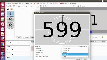 Kdenlive How To Create Timer Counter Using Generators