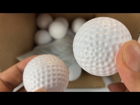 White plastic, hollow, practice, wiffle Golf Balls and how far they fly review