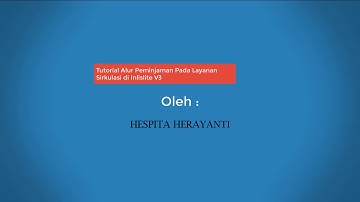 Tutorial Alur Peminjaman pada Layanan Sirkulasi di Inlislite V3