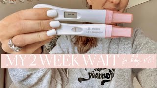 2 WEEK WAIT WITH BABY #3! |1 dpo - 8 dpo | Thought I started my period \& finding out I’m pregnant!