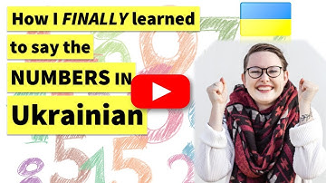 Ukrainian numbers. OMG I think I get it!!!
