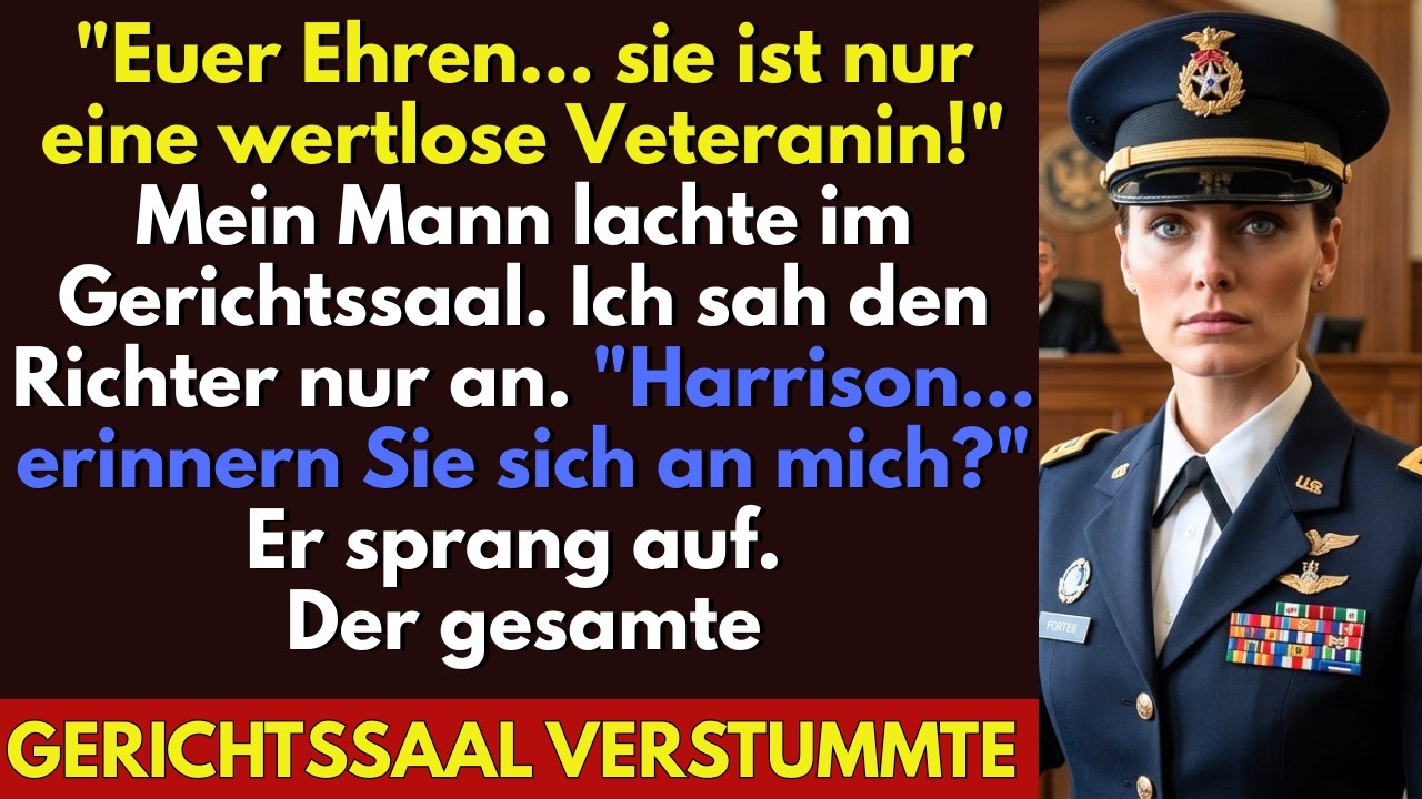 Ich stand vor Gericht, und mein eigener Ehemann nannte mich vor allen Leuten eine „wertlose Veteranin“. Er hatte meine Ersparnisse genommen, mein Geschäft gestohlen und versucht, mir sogar meine...