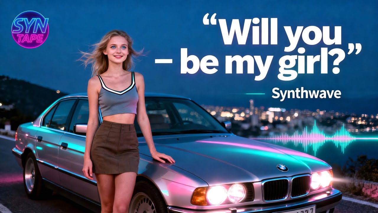 SYNTAPE - Will you be my girl? (Synthwave Song for Night Drive) 1987 BMW 750i E32 V12 style
