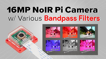 16MP NoIR Pi Camera w/ Bandpass Filters (Red/Blue/Infrared/IR-Cut/Ultraviolet)
