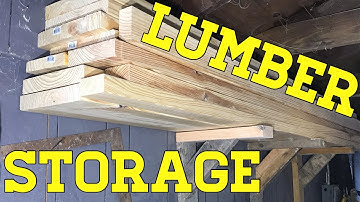 How to Build a DIY Simple Easy and Cheap Lumber Storage Rack