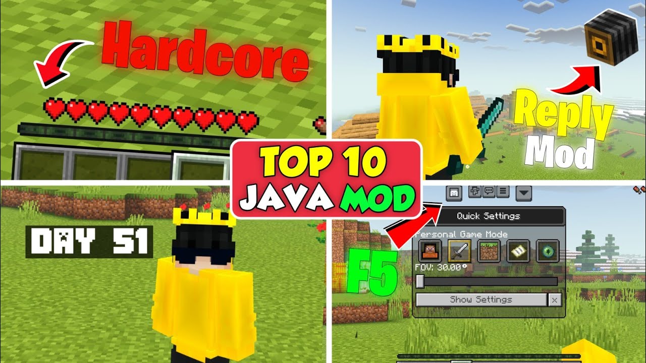 Top 10 Java Mods for Minecraft PE 1.20+ - YouTube