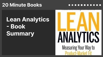 Lean Analytics - Book Summary