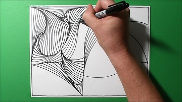 WOW 3D Pattern Demo / Daily Line Illusion #386 / Satisfying Spiral Drawing / Art Therapy