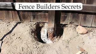 fence builders secret that can save you time and money relocating post and footings