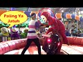 Asik Permainan Naik Rodeo Banteng❗ PO Si TELETUBBIES Badut Kuat Berapa Lama Ya❓ Playground Gofun