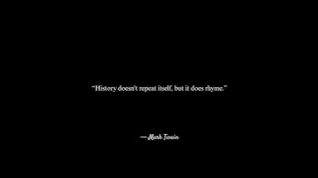 “History doesn