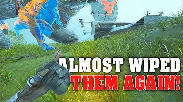 SECONDS Away From Wiping Them AGAIN...😏 | Ark Genesis Official Small Tribes PVP E36
