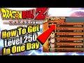 Dragon Ball Z Kakarot How To Get Level 250 In One Day! ( Best Method )