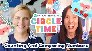 Full Count & Compare Numbers | Snow Monkey Storytime | Get Well Soon | Circle Time With Khan Academy Kids Update