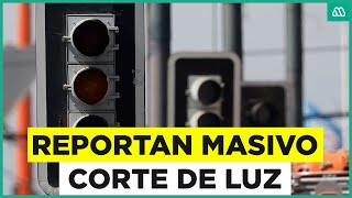 Masivo corte de luz afectó a varias comunas de la Región Metropolitana