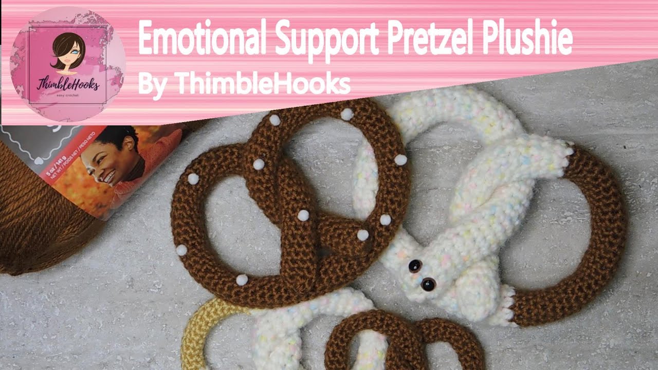 My Emotional Support Pretzel Plushie Crochet Tutorial / New Design! 