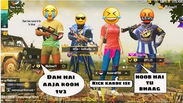 Random Conqueror Pro player call me Noob and I challenge for Room 1v3 - PUBG MOBILE _ PART 1