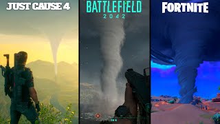 Tornado Comparison (Just Cause 4, Battlefield 2042, Fortnite)