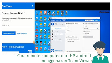 Cara Remote Komputer windows dari HP Android menggunakan Aplikasi TeamViewer