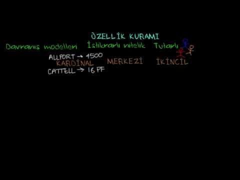 Video: Kişilik özellikleri kuramı nedir?