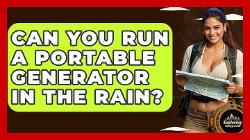 Can You Run A Portable Generator In The Rain? - Exploring Campgrounds