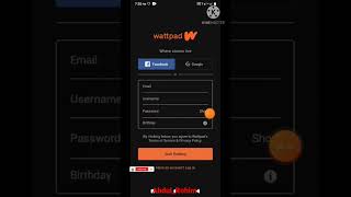 How To Create Wattpad Account In Android  @Abdul_Rohim screenshot 3