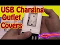 DIY Installation of a Duplex Outlet Cover With USB Charging Capabilities Outlet Cover With USB Ports