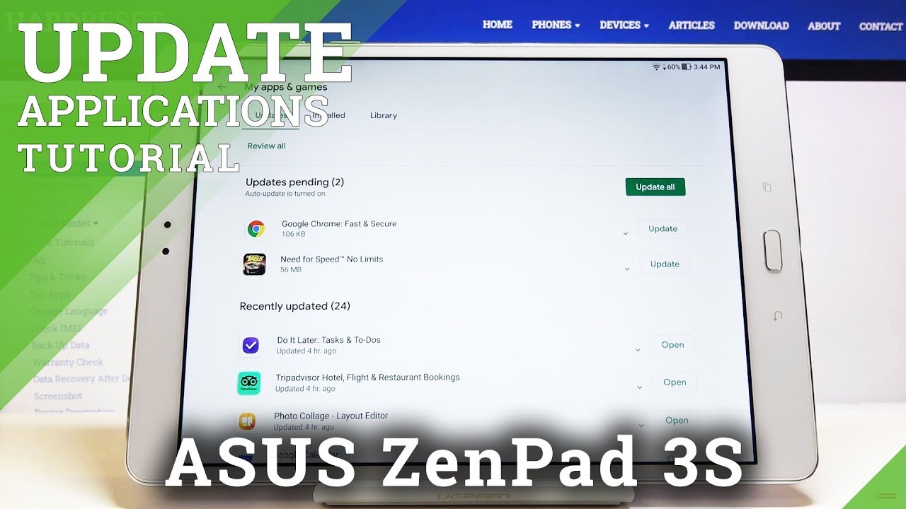 How to Update Apps in ASUS ZenPad 3s – Download Latest App Version - YouTube
