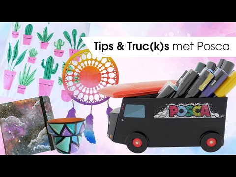 Tips en Truc(k)s met Posca door Julia - Kreadoe Online 2021