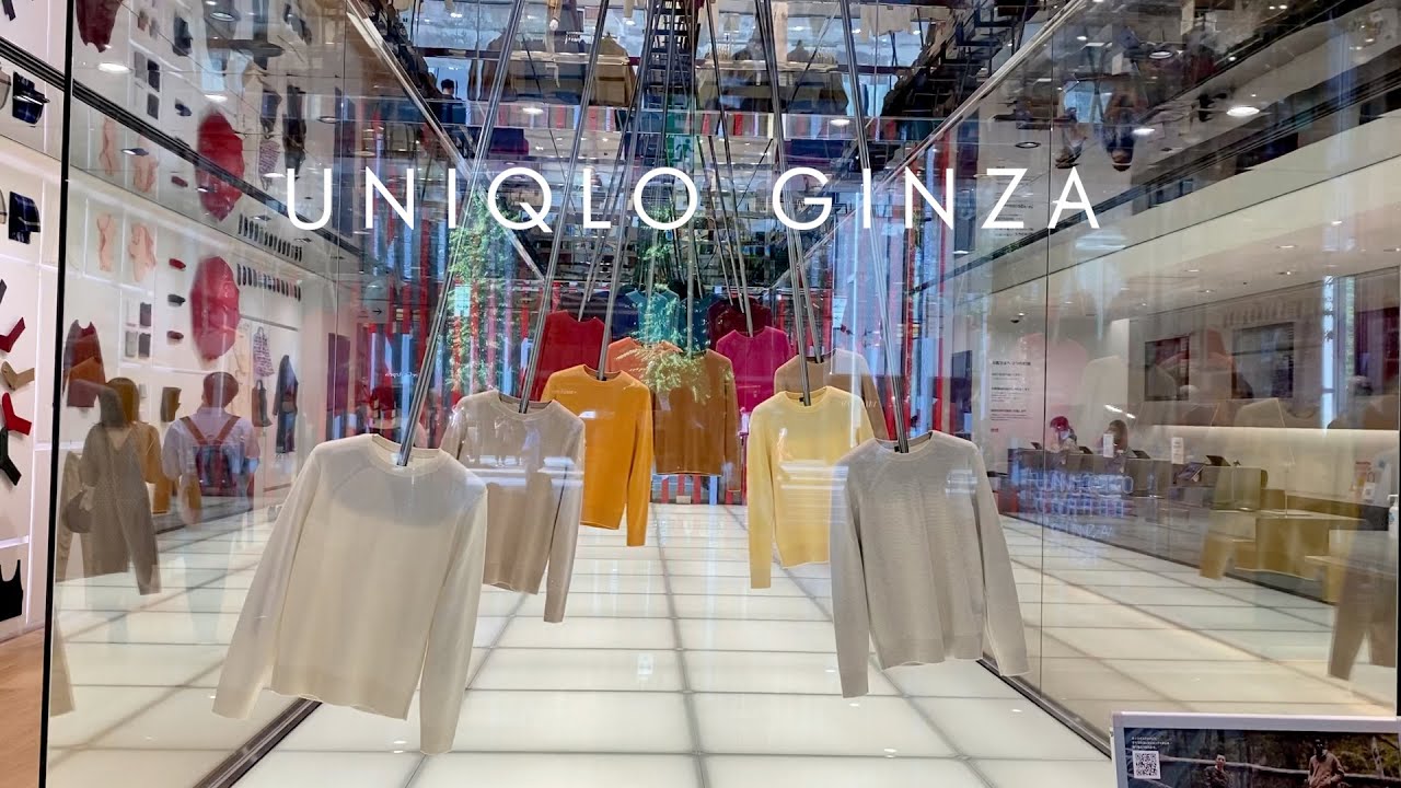 Uniqlo Ginza ユニクロ銀座店は博物館みたいでした Most Famous Uniqlo Tokyo Ginza In Japan Youtube