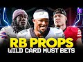 3 Wild Card Weekend RB Props That Are Absolute LOCKS 🔒