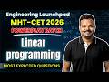 LINEAR PROGRAMMING |🔥MHT-CET 2026 MATHS | Day 20 | Powerplay Batch | SUNIL SIR