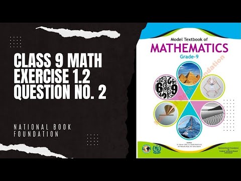 Class 9 Maths Exercise 1.2 NBF national book foundation federal board ...