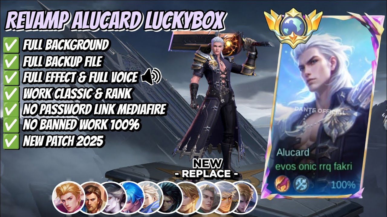 REVAMP Script Skin Alucard Luckybox - Child of the Fall No Password | Full Effect Voice | New Patch