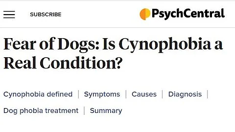 "Is Cynophobia a Real Condition?" Refuting Psych Central's Karin Gepp, PsyD & Writer Hope Gillette