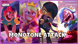 FNF Monotone Attack but it's Chester & Mandy vs Edgar & Colette [Brawl Stars]