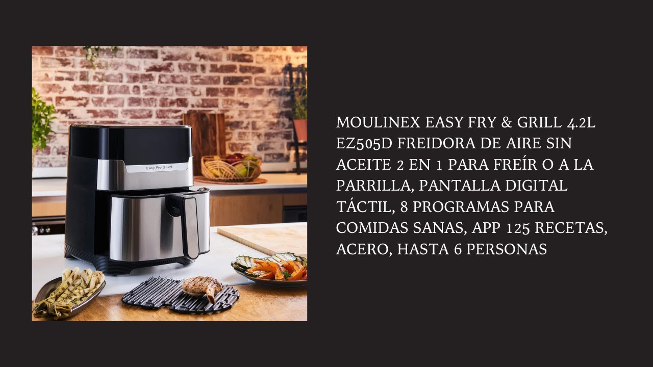 Moulinex Easy Fry XXL 6,5 L - Freidora de Aire 2 en 1 para Freír o a