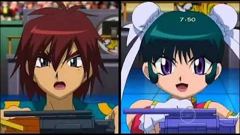 Beyblade Metal Masters - Chao Jin & Mei Mei vs Sop...